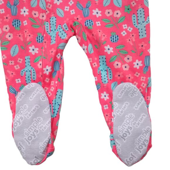 NWOT 3 Carter's Baby Girl Cotton One Piece Footies Bodysuit Colorful Size 12M - Picture 6 of 6